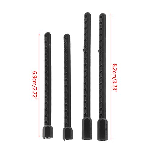angwang Rc Car Body Post Mounts,4pcs Plastic Body Post Mounts 1:10 for HSP 94123 94122 Model RC Car Replacement Black