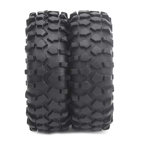 VGEBY RC Tires, High-Durability Rear Twin 1/10 Scale Off-Road Tires 55mm Diameter for RC Enthusiasts, Off-Road Racers, Competitive Events, Model Car Hobbyists