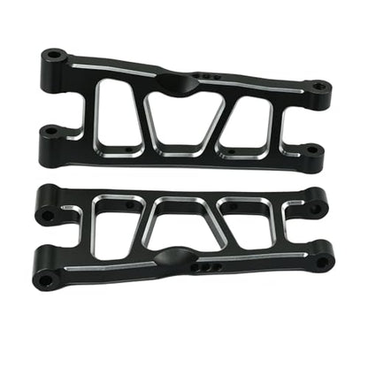 Aluminum Upgrade Parts Set for ARRMA 1/16 Mini Kraton 3S, Front/Rear Upper/Lower Arm, Gearbox Cover, Wing, Steering Link (Black Front/Rear Upper/Lower Arm Set) - color: Black Front/Rear Upper/Lower Arm Set