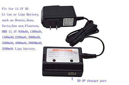 Blomiky 15V Wall Charger with XH-4P Plug and Charger Box Suitable for 11.1V 3S Li-ion or Lipo Battery /15V Charger