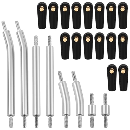 High Clearance 4 Links Set Stainless Steel Linkage kit for Axial SCX24 1/24 RC Crawler 90081 B17 Upgrade Parts (Deadbolt)