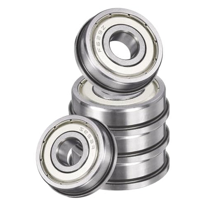 uxcell 5Pcs F629ZZ Flanged Ball Bearings, 9 x 26 x 8mm Double Shielded Chrome Steel Deep Groove Bearing, ABEC5 - size: F629ZZ 9 x 26 x 8mm