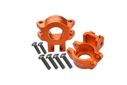 GPM For Traxxas Unlimited Desert Racer 4X4 (#85076-4) Upgrade Parts Aluminum Rear Axle Hub - 1Pr Set Orange