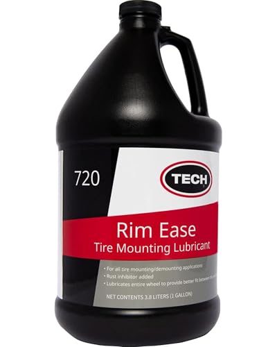 TECH Rim Ease Tire Mounting Lube - Petro/Silicone Free Inhibitor 1 Gallon | Petroleum And Silicone-Free Formula Features Rust Inhibitors In A Ready-To-Use Solution