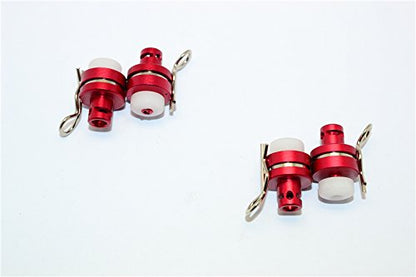 Axial Yeti Jr. SCORE Trophy Truck (AX90052) Upgrade Parts Aluminum Front & Rear Magnetic Body Mount - 4Pcs Set Red