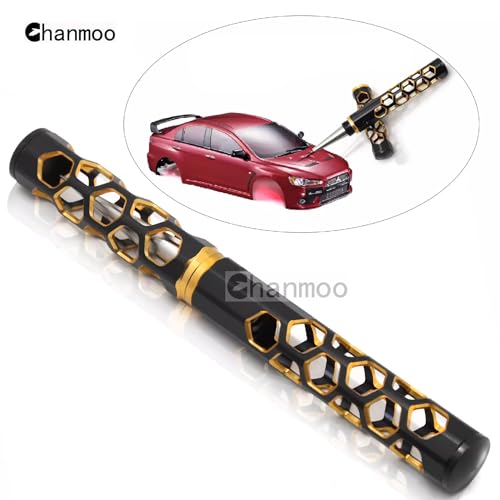 RC Aluminum Alloy Expanding Hole Puncher Opener Reamer Tools Gold-Black with Protective Sleeve 0-14mm for RC Crawler Truck Off Road Car Traxxas Axial HSP Arrma Tamiya Boat Drone Body Shell