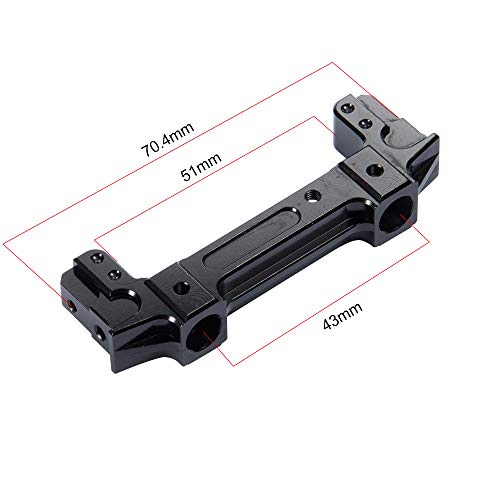 RCLIONS Front&Rear Bumper Mount Stand CNC Aluminum Alloy for AXIAL SCX10 II 90046 1/10 RC Crawler Car Upgrades
