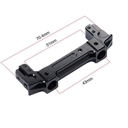 RCLIONS Front&Rear Bumper Mount Stand CNC Aluminum Alloy for AXIAL SCX10 II 90046 1/10 RC Crawler Car Upgrades