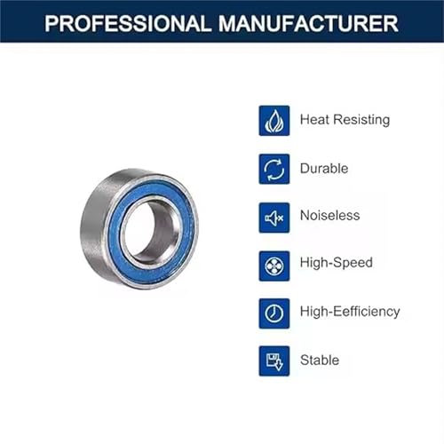 10PCS MR74RS Bearing 4x7x2.5 mm ABEC-7 Hobby Electric RC Car Truck MR74 RS 2RS Ball Bearings MR74-2RS Blue Sealed