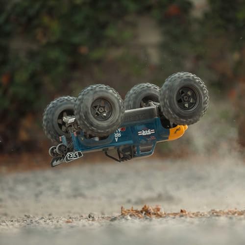 ARRMA RC Truck 1/8 Notorious 4X4 6S BLX BRUSHLESS V6 Stunt Truck RTR (Battery and Charger Not Included), (Blue), ARA8611V6T2 - color: Blue
