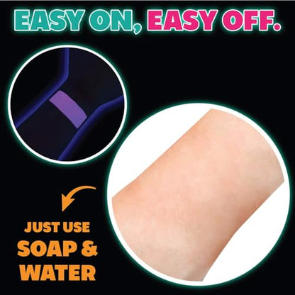Dome Stroke - Bright Neon (25 gm), Water Activated, Professional UV Glow Blacklight Reactive Face and Body Painting Rainbow Cakes, Hypoallergenic, Safe, 1-Stroke Split Cake - color: Bright Neon