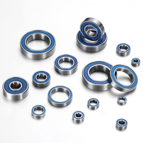 uxcell 4 Pcs MR85-2RS Deep Groove Micro Bearing, 5x8x2.5mm Double Rubber Sealed Chrome Steel Small Bearings (ABEC5, Z4 Low Noise) - size: MR85-2RS