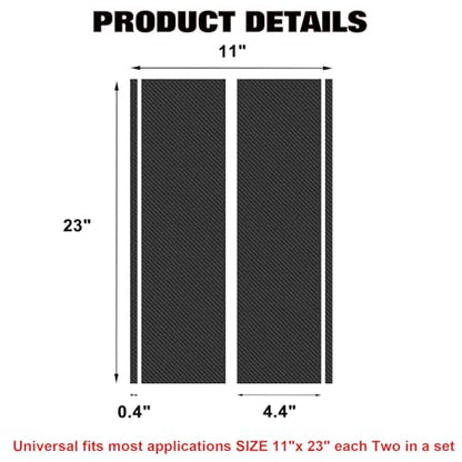 x xotic tech Fender Stripes Hash Marks KK Vinyl Decal Universal for Car Truck Sticker Racing Stripe 11"x23" (Carbon Fiber Pattern) - color: Carbon Fiber Pattern