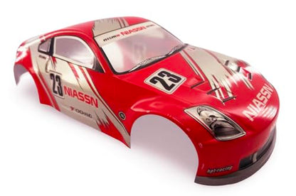 Painted PVC Body Shell for 1/10 On Road Racing Drift Car, 1:10 Scale, 190mm, Nissan 350Z Style (Red) - color: Red
