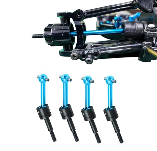 GoolRC 4PSC RC Drive Shaft, Tamiya Upgrades Drive Shaft Metal Universal CVD Drive Shaft Dogbone Joint Replacement for Tamiya TT01 TT02 1/10 Remote Control Car - color: Blue