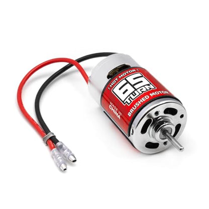 RC Motor 550 65T Brushed Motor Splash-Proof for 1/10 Trx4 Slash ARRMA Granite Senton Axial Redcat HSP HPI Crawler Off-Road,Racing,Drifting,Highway Slow High Speed Car (65T)