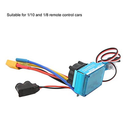Socobeta 120A RC Brushless ESC with XT60 Plug, Programmable Speed Controller for 1/10 & 1/8 Scale RC Cars