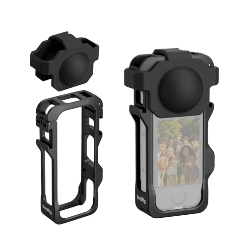 SmallRig Cage for Insta360 X4 Air, Plastic Protective Case for Insta360 X4 Air, Built-in Cold Shoe Mounts & 1/4" Locating Hole, with Silicone Lens Cover - 5940 - style: for Insta360 X4 Air（Lite)