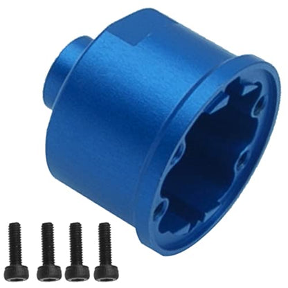 Metal Differential Carrier Diff Case Housing Compatible with Traxxas X0-1 Slash 4X4 Rustler Stampede T-Maxx Slayer 1/10 RC Car (Blue) - color: Blue