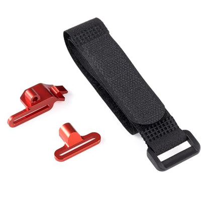 Battery Holder Mount Hold-Down for Tra-xxas 1:16 Mini Maxx 4WD XRT | VXL-3S Monster Truck Upgrades Red Aluminum Alloy - color: Red