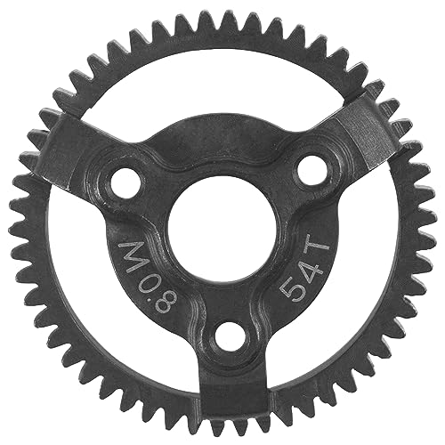 32P Spur Gear 54T & Pinion Gear 16T 18T 20T w/Motor Shaft Adapter Compatible with Traxxas 1/10 2WD Slash VXL/ 2WD Bandit VXL/ 2WD Rustler / 2WD Stampede RC Car