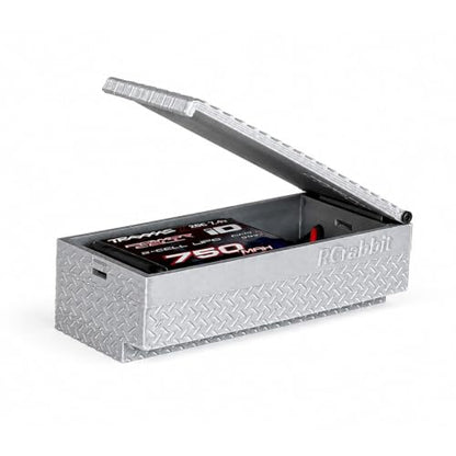 Tool Box Battery Storage for TRX4M K10 & F-150 High Trail, Scale Truck Bed Storage Box Holds Stock 750mAh Battery, Functional RC Crawler Accessory (No Vehicle Included) - style: Toolbox