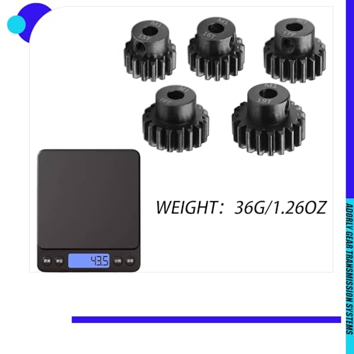 Steel 32P 1/8 inch Pinion Gear 3mm Shaft 15T 16T 17T 18T 19T for Traxxas Slash 2WD Hoss Rustler 4X4 VXL Slash 4X4 Bandit Nitro Stampede Motor Pinion Upgrades Parts