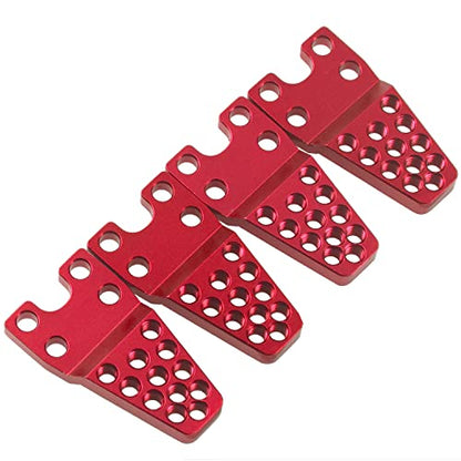 4Pcs ShareGoo Metal RC Car Shock Absorber Mount Adjust Height Angle Stand Suspension Lift Kit Compatible with Traxxas TRX-4 Axial SCX10 SCX10-II 90046 D90 D110 1/10 RC Crawler Car (Red) - color: Red