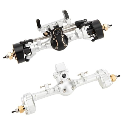 MEUS RACING Mullet Setup SCX24 V2 Axles with 3-Section CVD for Axial 1/24 SCX24 RC Crawler (Silver) - color: Silver