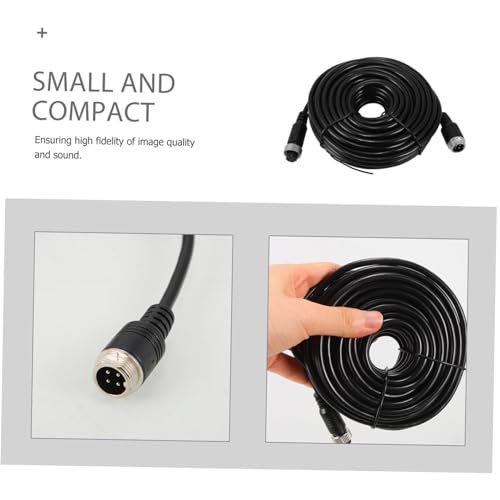 Abaodam Backup Camera Extension Cable Pin Rear View Camera Cord for Easy Setup and High Definition Video Transmission Flexible Wiring for Dash Cam and Car Supplies