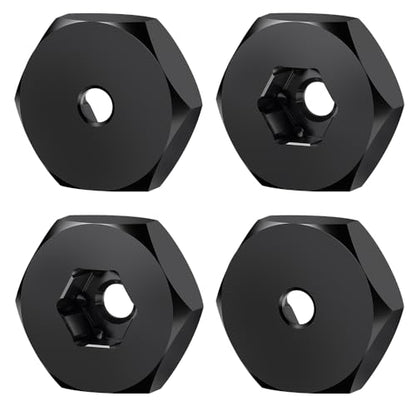 MORLORDY 4Pcs 5mm to 12mm WPL Wheel Hex Hub Adapter Wheel Spacers for WPL D12 2wd SCX24 1/10 1/24 RC Car Truck Upgrade Parts