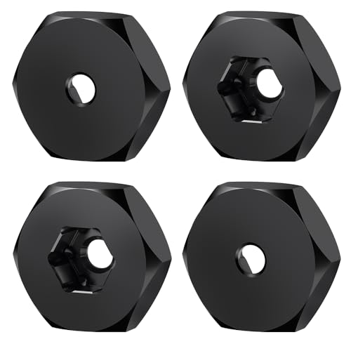 MOHERO 4Pcs 5mm to 12mm Wheel Hex Hubs Adapters RC Hex Combiner for 1/10 WPL D12 1/24 Axial SCX24 RC Car Truck Upgrade Parts