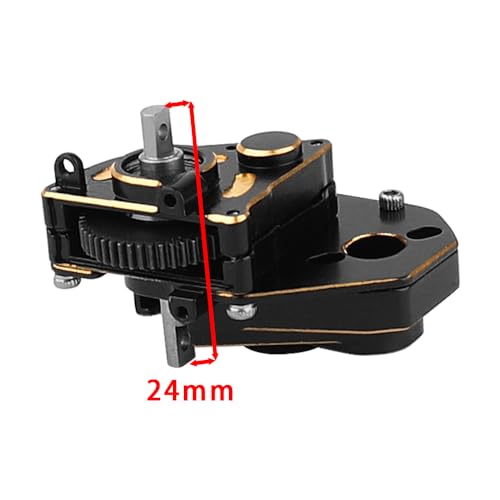 1/24 Brass Transmission Case Assembled Gearbox with Internal Gear for Axial SCX24 AX24 RC Crawler Car Upgrade Part
