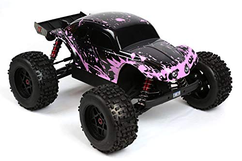 SummitLink Custom Body Compatible for 1/10 1/8 Scale RC Car or Truck (Truck not Included) (Muddy Pink Over Black) - style: Muddy Pink Over Black