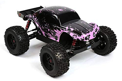 SummitLink Custom Body Compatible for 1/10 1/8 Scale RC Car or Truck (Truck not Included) (Muddy Pink Over Black) - style: Muddy Pink Over Black