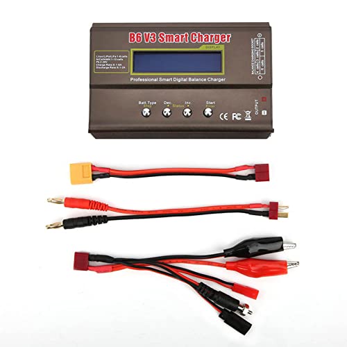 B6V3 80W Model Airplane Smart Digital Balance Battery Charger DC11.0‑18.0 V Professional Accessories for Use