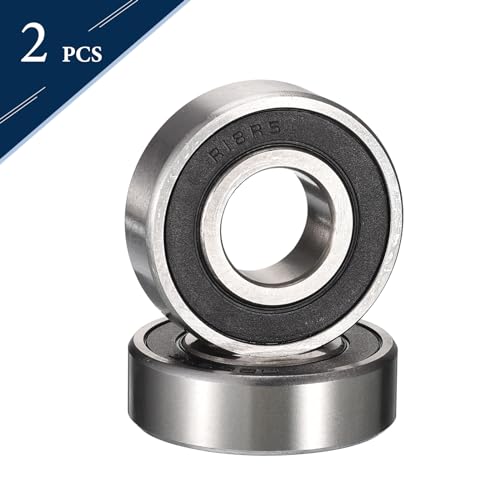 R18-2RS Deep Groove Ball Bearings, ID 1-1/8" x OD 2-1/8" x Width 1/2" Double Rubber Sealed Ball Bearing Pre-Lubricated Chrome Steel Z2 Lever 2pcs - size: R18-2RS 1-1/8"x2-1/8"x1/2"