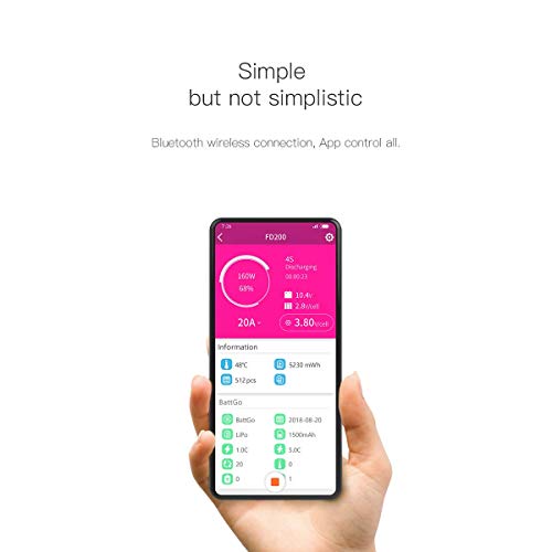 ISDT FD-200 Lipo Battery Discharger 2-8S Smart Lipo/Lithium Battery Discharger for Storage with Max 200W 25A Capacity, Wireless App Control, Lipo Voltage Discharger