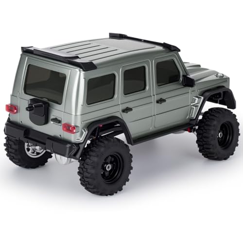 Hard Body Shell for Axial SCX30 1/30 RC Crawler ABS Plastic Body Cover with Light Bucket & Spare Tire Mount Direct Fit Replacement DIY Upgrade (Gray) - color: Gray