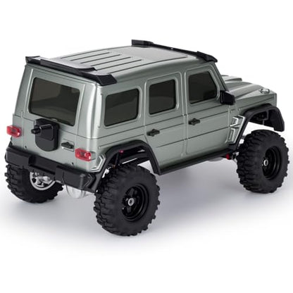 Hard Body Shell for Axial SCX30 1/30 RC Crawler ABS Plastic Body Cover with Light Bucket & Spare Tire Mount Direct Fit Replacement DIY Upgrade (Gray) - color: Gray
