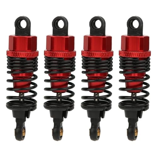 New 4pcs 68mm/98mm /108mm Aluminum Shocks Absorbers Damper for HSP HPI 1/10 Scale RC Car On-Road Monster Truck Off Road Buggy(Red 68mm) - color: Red 68mm