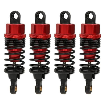 New 4pcs 68mm/98mm /108mm Aluminum Shocks Absorbers Damper for HSP HPI 1/10 Scale RC Car On-Road Monster Truck Off Road Buggy(Red 68mm) - color: Red 68mm
