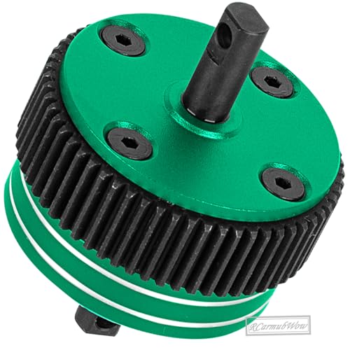 RC Gear Differential Upgrades Part for 1/10 Slash 2WD(VXL)/Stampede 2WD(VXL)/Bandit 2WD(VXL)/Rustler 2WD,Harden Steel w/Alloy Differential Transmissions,Replace #2388X,Green - color: Green(for 2wd)