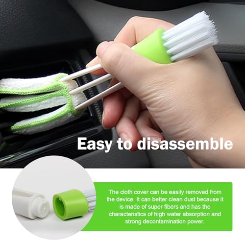 3 PCS Car Air Vent Cleaning Brushes, Multifunctional Automotive Interior Tool for AC Vent & Gap Dust Removal, Universal for Most Cars, SUVs, Trucks