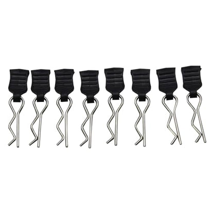 Blomiky 24pcs 1.0mm M001 Body Shell Clips with Pull Tabs Spare Parts for All 1/8 1/10 1/12 1/14 1/16 1/18 1/20 1/24 Remote Control Trucks / 14210 Clips 2