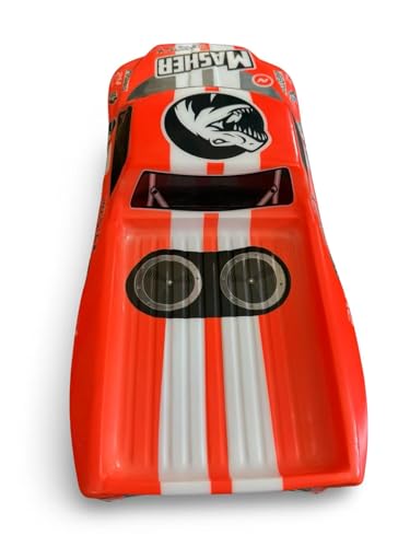 1/10 Scale RC Painted Drift Racing Touring Off-Road Car Body Shell for Monster Truck Neon Orange 260mm