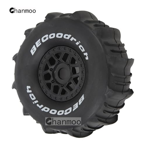 1/7 1/8 RC Short Course Truck Car Tires and Wheels Rims 17mm Hex Snow Sand Buggy Desert Tyres for 1:7 Or 1:8 Scale RC Off Road Truck Car TRAXXAS UDR 85086-4 ARRMA YK4072 DF7 4Pcs (B Black) - color: B Black