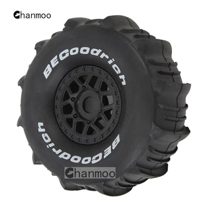 1/7 1/8 RC Short Course Truck Car Tires and Wheels Rims 17mm Hex Snow Sand Buggy Desert Tyres for 1:7 Or 1:8 Scale RC Off Road Truck Car TRAXXAS UDR 85086-4 ARRMA YK4072 DF7 4Pcs (B Black) - color: B Black