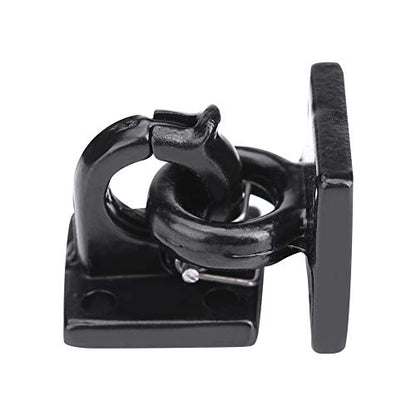 Simulation Trailer Buckle, Tow Lock Shackle Bracket Set, Metal Rescue Buckle Simulation Tow Hook for SCX10 Tamiya CC01 D90 D110 TF2 RC Car