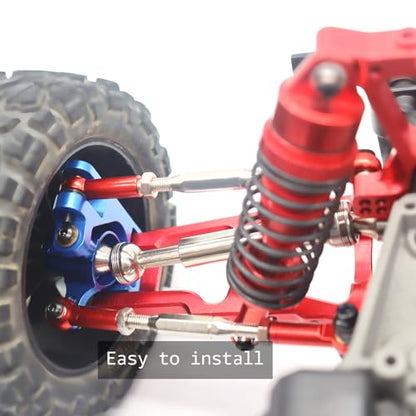 Aluminum Alloy RC Turnbuckles Camber Links Upgrade Parts Fits for Traxxas 1/10 RC Slash 4x4/2WD/Hoss 4X4 VXL/2WD/Rustler 4X4 VXL/2WD/Stampede 2WD (Red) - color: Red
